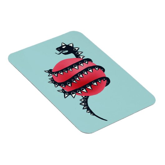 Dragon Snake Goth Magnet (Rechte Seite)