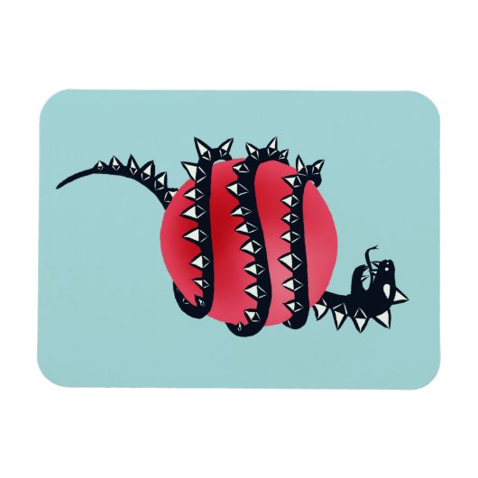 Dragon Snake Goth Magnet (Horizontal)