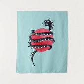 Dragon Snake Goth Wandteppich (Vorderseite)