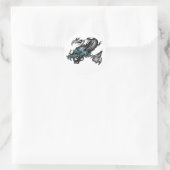 Dragon Soar Runder Aufkleber (Tasche)
