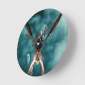 Dragon Song Runde Wanduhr (Winkel)