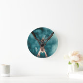 Dragon Song Runde Wanduhr (Zuhause)