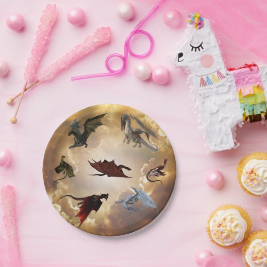Dragon Species Fun Fantasy Pappteller (Party)