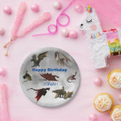 Dragon Species Fun Fantasy Personalisiert Geburtst Pappteller (Party)