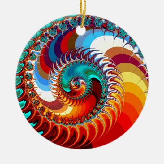 Dragon Spiral Keramik Ornament (Vorne)
