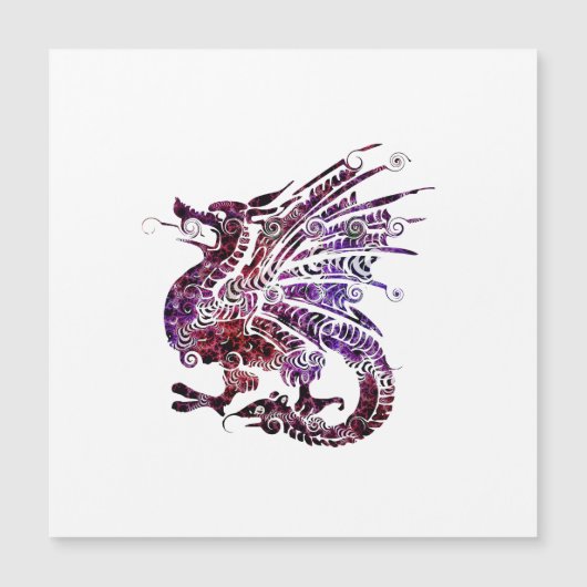 Dragon Spirit Animal Emblem Save the Date Magneteinladung (Vorderseite)