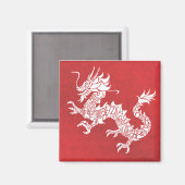 Dragon Spirit Animal Totem Emblem Magnet (Vorderseite/Rückseite)