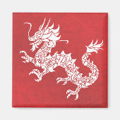Dragon Spirit Animal Totem Emblem Magnet (Vorne)