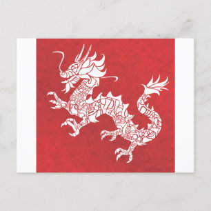 Dragon Spirit Animal Totem Emblem Postkarte