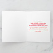 Dragon Sprichwort Frohe Weihnachten Karte (Innenseite)