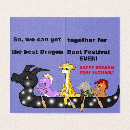 Dragon Squad Dragon Boot Festival Card (Innenseite Aufgefaltet)