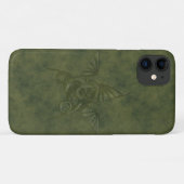 Dragon Star - Embosses Green Leather Image Case-Mate iPhone Hülle (Rückseite (Horizontal))