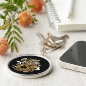 Dragon Steampunk Art Schlüsselanhänger (Seite)