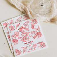 Dragon Style Double Happy Symbol White Style