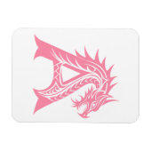 Dragon Styled Letter A, Dragon Alphabet, Monogram Magnet (Horizontal)