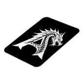 Dragon Styled Letter A, Dragon Alphabet, Monogram Magnet (Linke Seite)