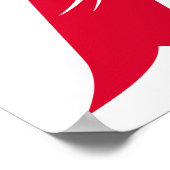 Dragon Styled Letter A, Dragon Alphabet, Monogram Poster (Ecke)