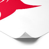 Dragon Styled Letter A, Dragon Alphabet, Monogram Poster (Ecke)