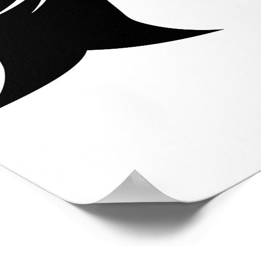 Dragon Styled Letter A, Dragon Alphabet, Monogram Poster (Ecke)