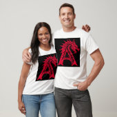 Dragon Styled Letter A, Dragon Alphabet, Monogram T-Shirt (Unisex)