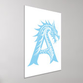 Dragon Styled Letter A, Dragon Alphabet, Monogramm Foliendrucke (Ablage )