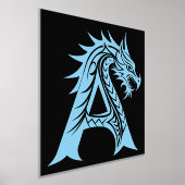 Dragon Styled Letter A, Dragon Alphabet, Monogramm Foliendrucke (Ablage )