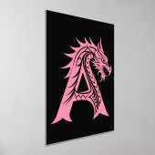 Dragon Styled Letter A, Dragon Alphabet, Monogramm Foliendrucke (Ablage )