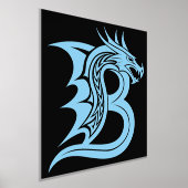 Dragon Styled Letter B, Dragon Alphabet, Monogramm Foliendrucke (Ablage )
