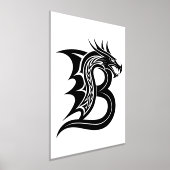Dragon Styled Letter B, Dragon Alphabet, Monogramm Foliendrucke (Ablage )