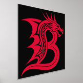 Dragon Styled Letter B, Dragon Alphabet, Monogramm Foliendrucke (Ablage )
