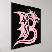 Dragon Styled Letter B, Dragon Alphabet, Monogramm Foliendrucke (Ablage )