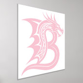 Dragon Styled Letter B, Dragon Alphabet, Monogramm Foliendrucke (Ablage )