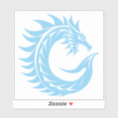 Dragon Styled Letter C, Dragon Alphabet, Monogram Aufkleber (Blatt)