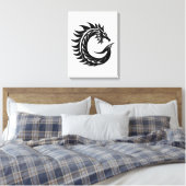 Dragon Styled Letter C, Dragon Alphabet, Monogram Leinwanddruck (Insitu (Schlafzimmer))