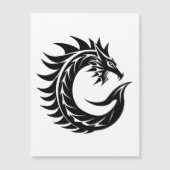 Dragon Styled Letter C, Dragon Alphabet, Monogram Magneteinladung (Vorderseite)