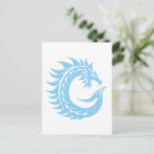 Dragon Styled Letter C, Dragon Alphabet, Monogram Postkarte (Stehend Vorderseite)