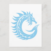 Dragon Styled Letter C, Dragon Alphabet, Monogram Postkarte (Vorderseite)