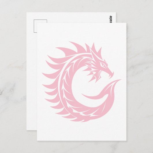 Dragon Styled Letter C, Dragon Alphabet, Monogram Postkarte (Vorne/Hinten)