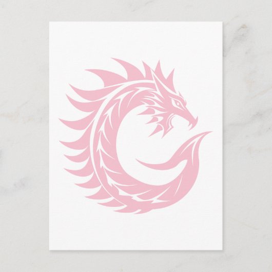 Dragon Styled Letter C, Dragon Alphabet, Monogram Postkarte (Vorderseite)