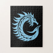 Dragon Styled Letter C, Dragon Alphabet, Monogram Puzzle (Vertikal)