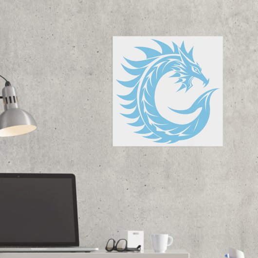 Dragon Styled Letter C, Dragon Alphabet, Monogramm Foliendrucke (In Situ (Schreibtisch 2))