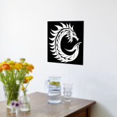 Dragon Styled Letter C, Dragon Alphabet, Monogramm Foliendrucke (Ablage(Küche))