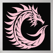 Dragon Styled Letter C, Dragon Alphabet, Monogramm Foliendrucke (Vorderseite)