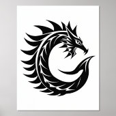 Dragon Styled Letter C, Dragon Alphabet, Monogramm Foliendrucke (Vorderseite)