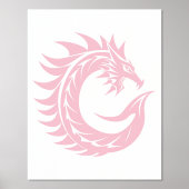 Dragon Styled Letter C, Dragon Alphabet, Monogramm Foliendrucke (Vorderseite)