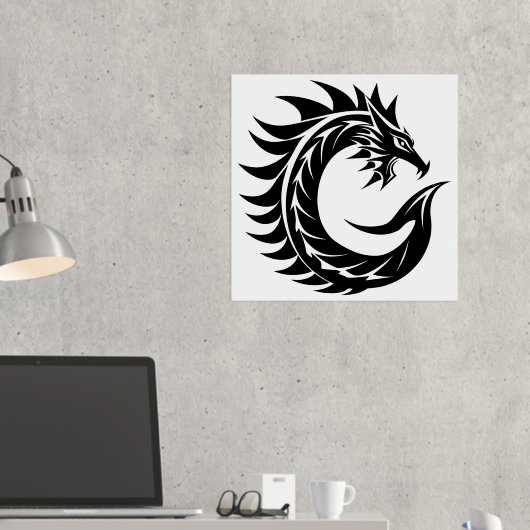 Dragon Styled Letter C, Dragon Alphabet, Monogramm Foliendrucke (In Situ (Schreibtisch 2))