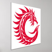 Dragon Styled Letter C, Dragon Alphabet, Monogramm Foliendrucke (Ablage )