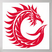 Dragon Styled Letter C, Dragon Alphabet, Monogramm Foliendrucke (Vorderseite)