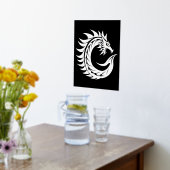 Dragon Styled Letter C, Dragon Alphabet, Monogramm Foliendrucke (Ablage(Küche))