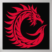 Dragon Styled Letter C, Dragon Alphabet, Monogramm Foliendrucke (Vorderseite)